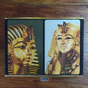 Gold and Black Egyptian Card Game